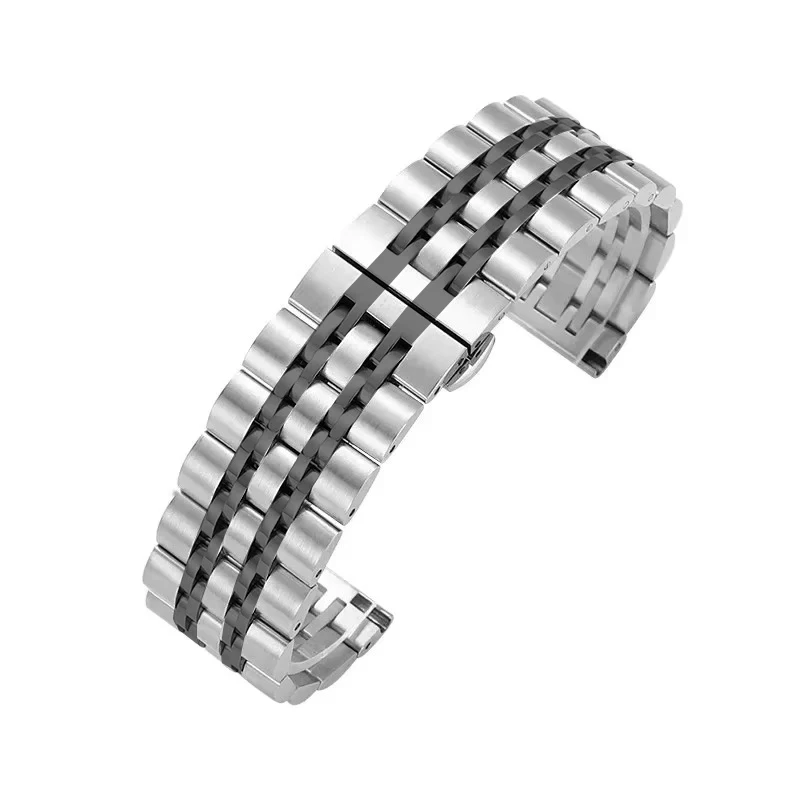 Luxury 22mm Stainless Steel Metal Watch Band Bracelet Strap