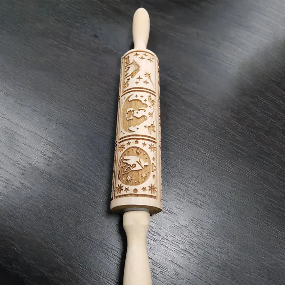 Nativity Embossed Rolling Pin