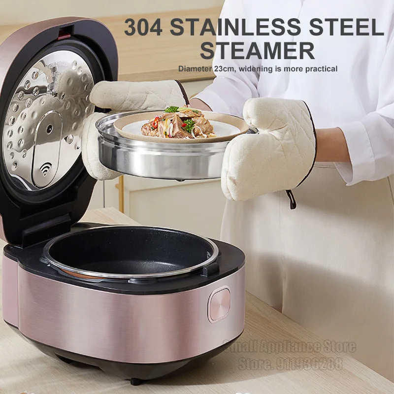 LOGCABO 炊飯器 ステンレス蒸し器付き LOGCABO 炊飯器 ステンレス