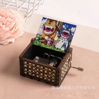 Hayao Miyazakis hand-clockwork music box childlike solid wood creative music box birthday gift music box sailor 1