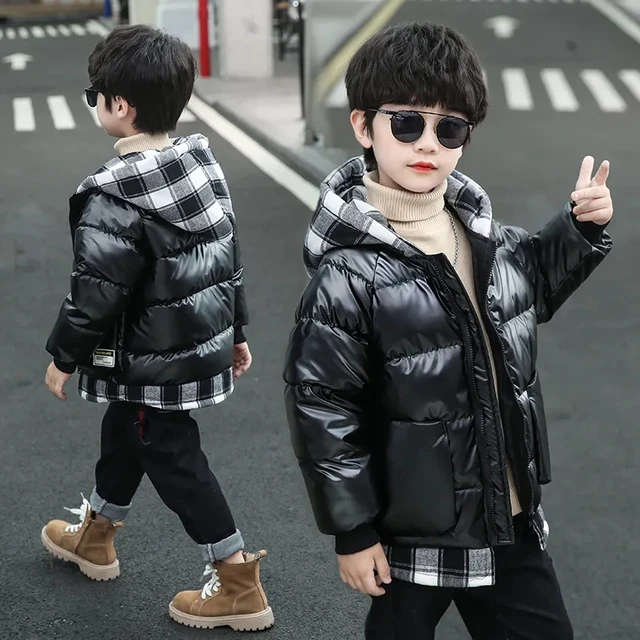 새로운 남자 아이 겨울 후드 패딩 재킷