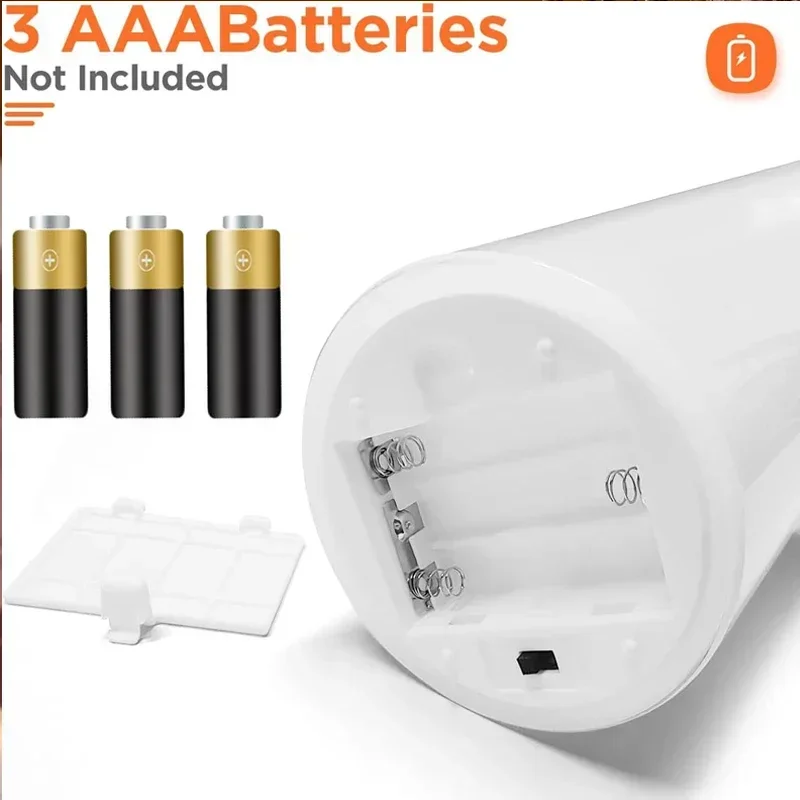 Led Electronic Candles Light Flameless Remote Timer Flickering Lamp Clear Acrylic Glass Battery Powered Wedding Party Christmas - Image 4