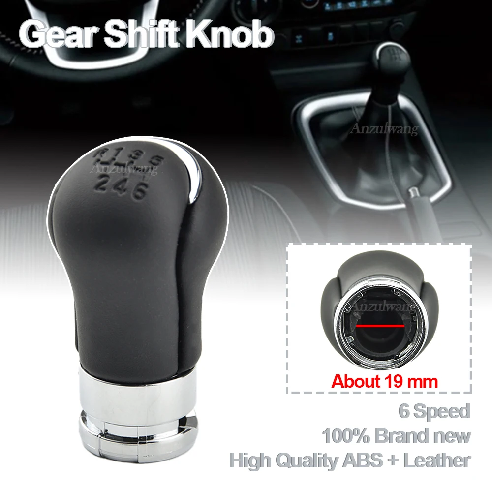 QKLsudua Pomo De Palanca De Cambios De 5 Velocidades Para Coche, Palanca De Cambios De Transmisión Manual, Compatible Con Toy-OTA Hi-lux Mk6 MK7 Sr5 Vi-go R-evo Pi-ckup Fo-rtuner