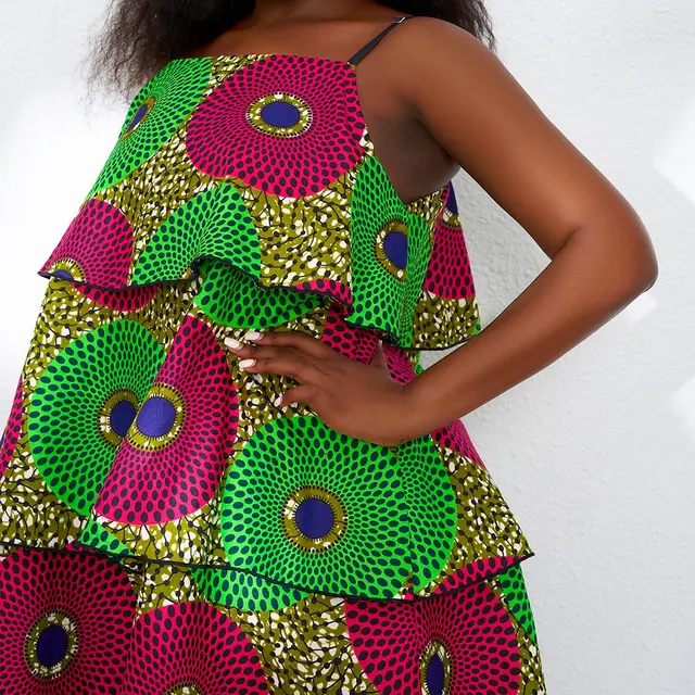 Chidinma Sleeveless Ankara Dress - Image 6