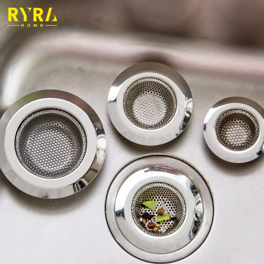 

NEW 7cm/9cm/11cm Kitchen Filter Sinks Strainer Drain Hole Trap Stainless Steel Metal Sink Strainer Bath Sink Drain Hair Catcher