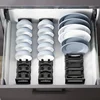 Kitchen Bowl And Dish Rack Cabinet Drawer Storage Rack Plate Drying Rack Tableware Bowl Dish Partition Adjustable Organizer 3