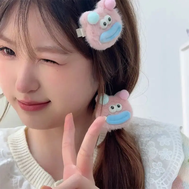 

Miniso Uglydolls New Cute Hair Clips Women Funny Side Clip Y2K Kawaii Anime Duckbill Clip Plush Hair Band Birthday Surprise Gift