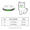 Soft Suede Leather Cat Collar Bling Rhinestone Cats Collars with Bell Safety Breakaway Pet Puppy Necklace Adjustable XS S Pink 6