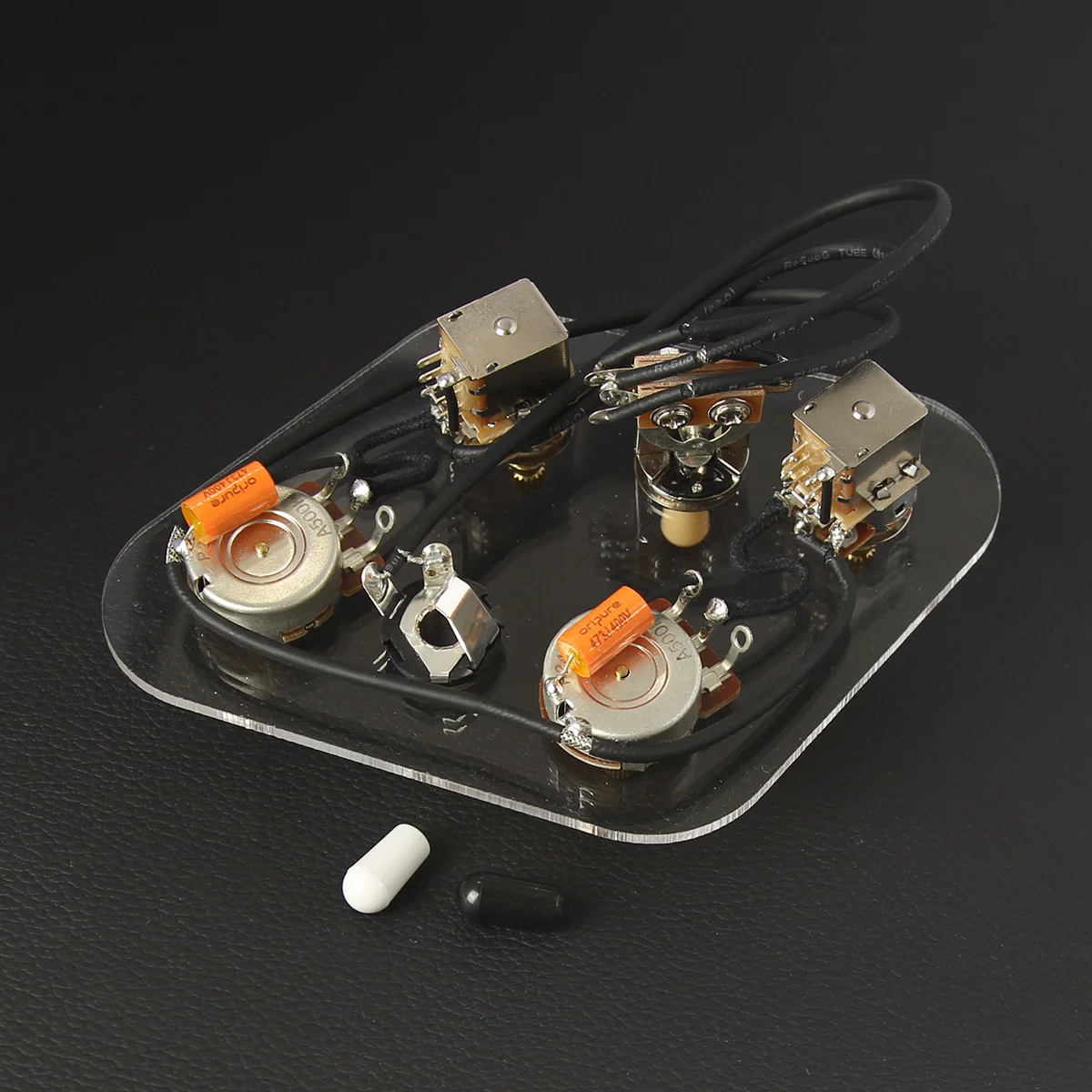 Oripure 2t2v Wiring Harness Guitar Push Push Pot 500k Prewired 3way