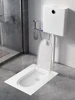 *L Toilet Water Tank With Cover Plate Small Apartment Potty Chair Shower Room 2