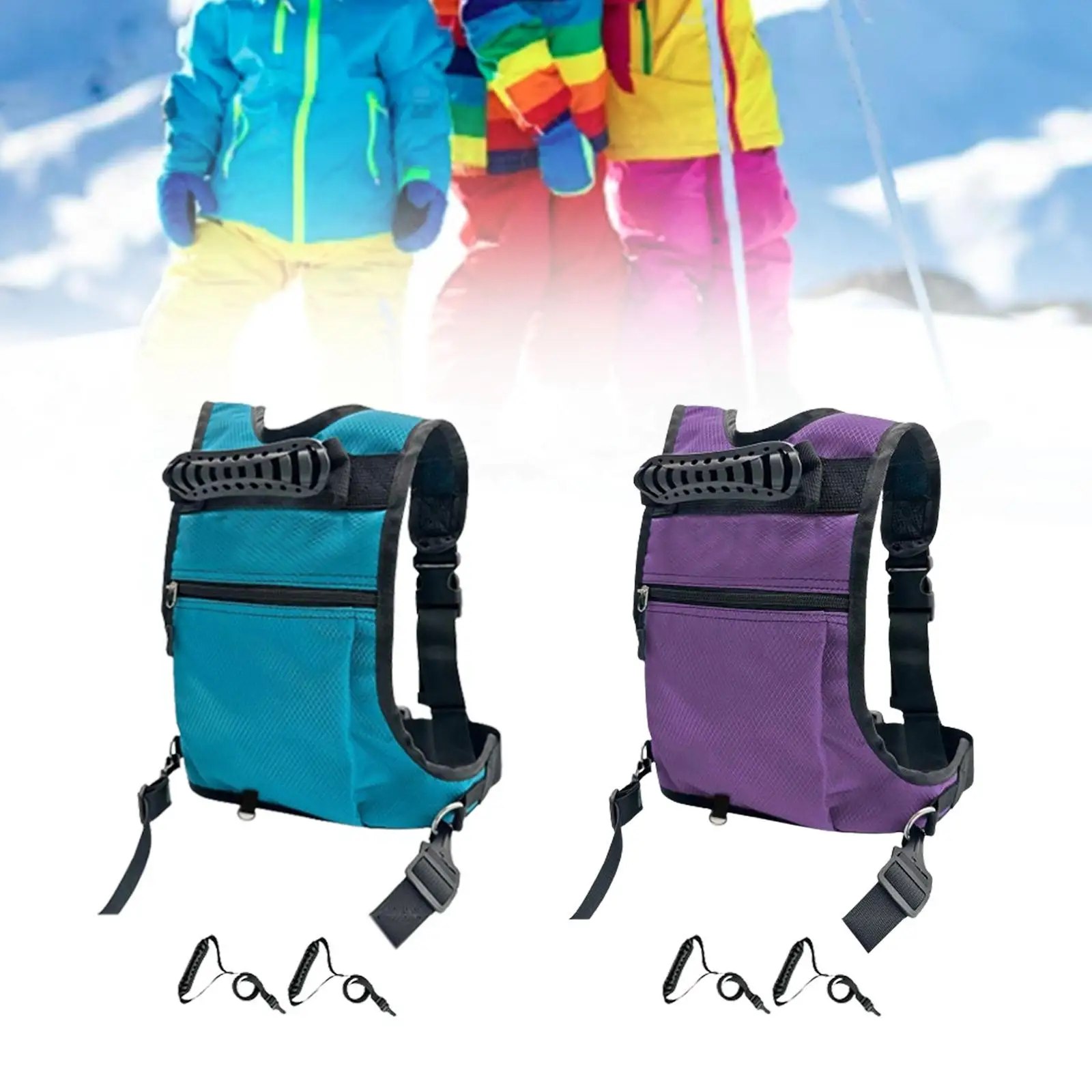 Kids Ski and Snowboard Harness Trainer Adjustable Shoulder Strap Ski for Kids Snowboard Training Belt Children Premium Ski 6