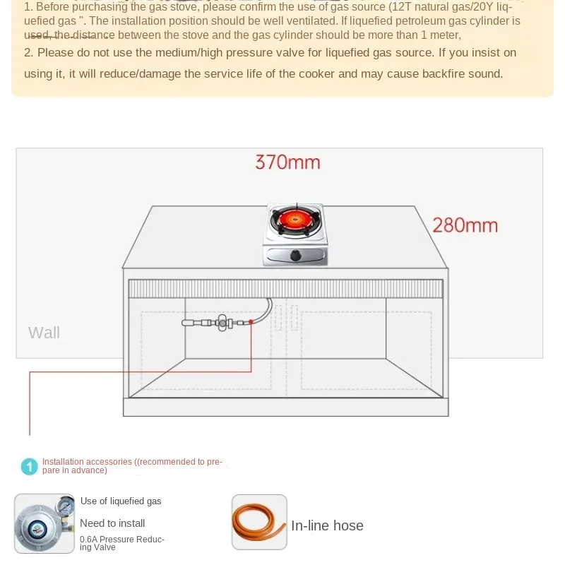 Red Sun Infrared Concentrated Energy Fierce Home Desktop Single Stove Natural Gas Liquefied Gas Saving Non Black Pot Stove ED3