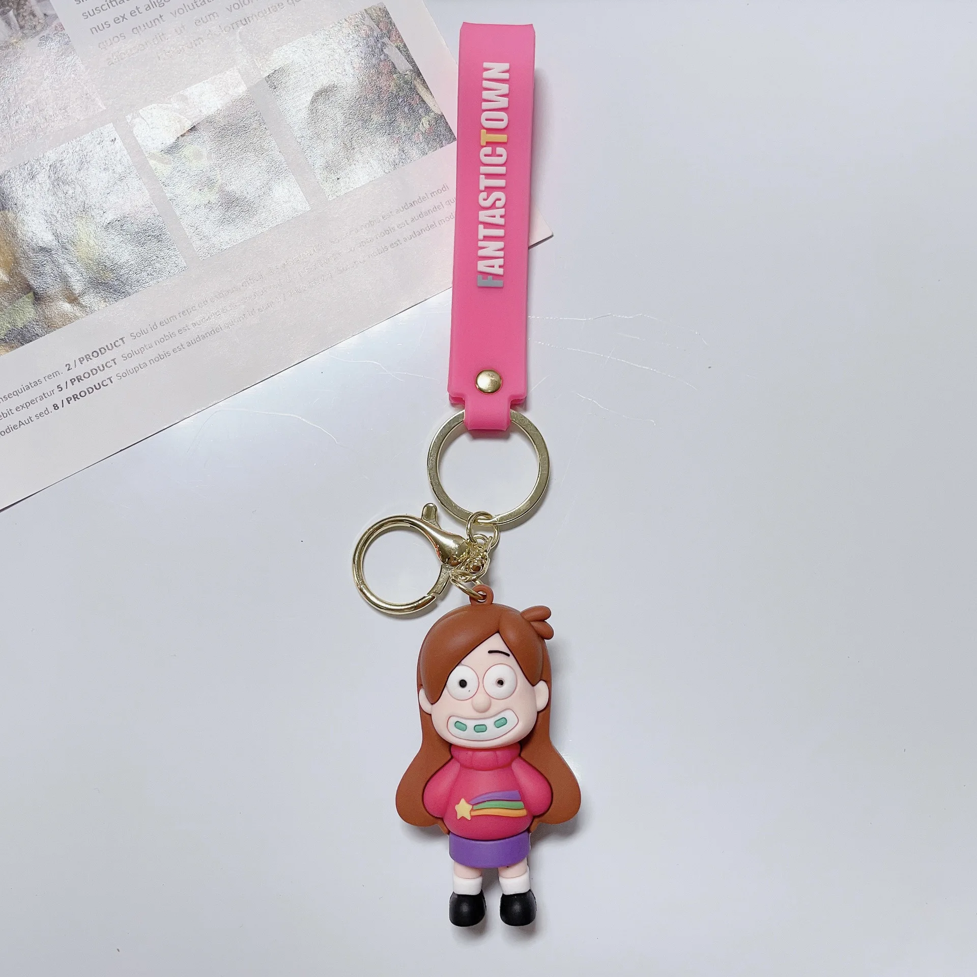 Disney Anime Gravity Falls Ilaveros Car Key Handbag Accessories Christmas  Gift Key Chains - AliExpress, image size:1920x1920