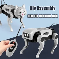 Diy Assembling Rc Robot Bionic Remote Control Mechanical Dog Stem Teaching puzzle Kit Electric Plastic Model Set Children Gift 1
