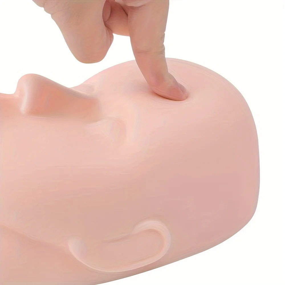 Pro Eyelash Training Head - Salon-Grade for Lash Extensions | Realistic Skin Texture, Portable Practice Model for Beginners