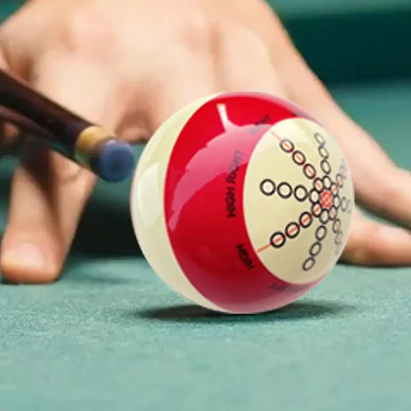 Beginner Billiards Training Ball Red-White Beginner Training Pool Ball White Red Resin Billiards Point Pool for Profession
