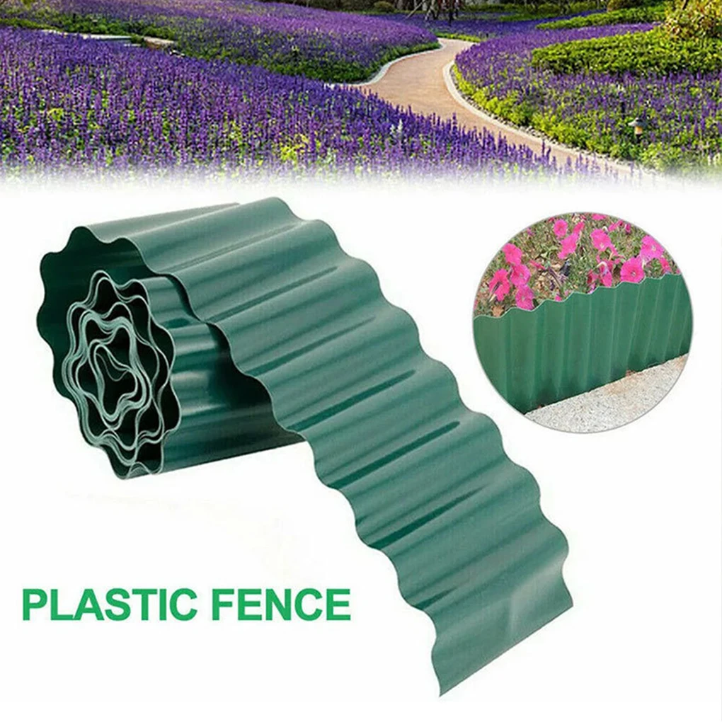 

Garden Grass Lawn Edging Border Fence Wall Decorative Outdoor Landscape Fencing For Yard Garden Decor Plastic