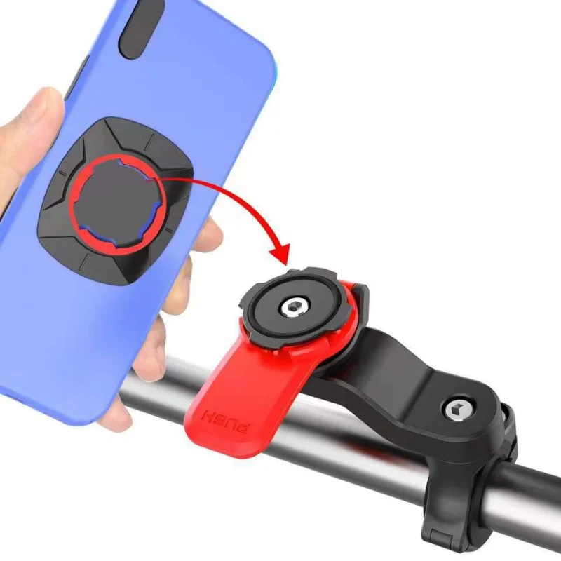 Detachable New Shock Absorbing Bicycle Mobile Phone Holder 360 Rotating