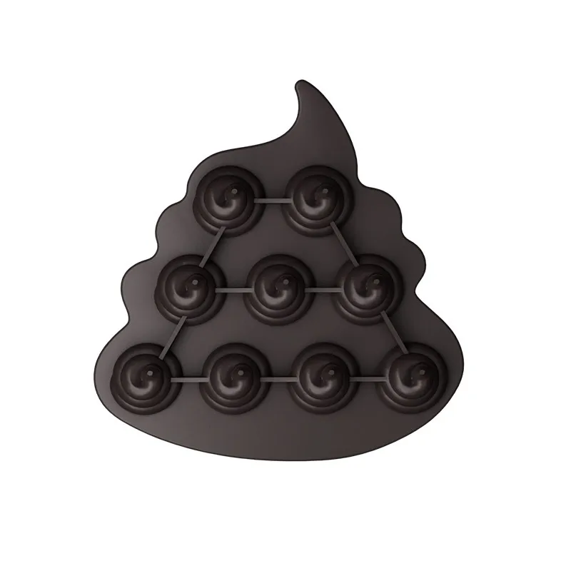 Funny Spoof Silicone Ice Cube Chocolate confectionery Tray Mold Whiskey silicone ice tray Spoof Funny Fecal shape ice box