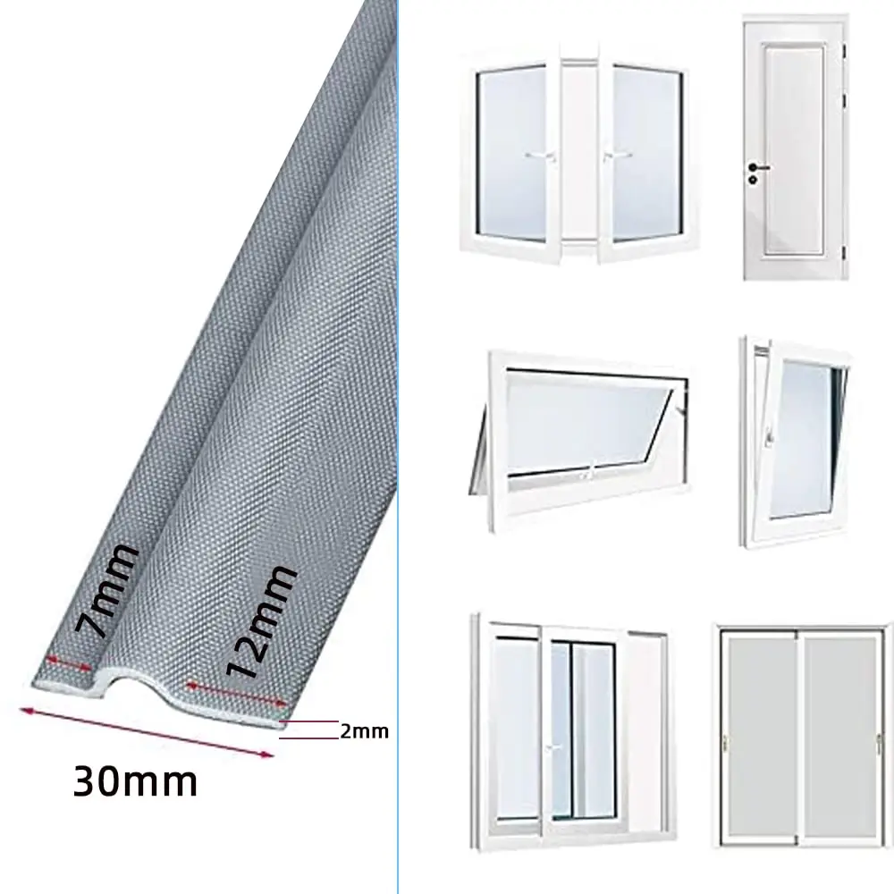 Window Weather Seal Strip Acoustic Foam Sealer Sound Insulation for Sliding Windows Door Bttom Gap Filler Waterproof Dustproof images - 6