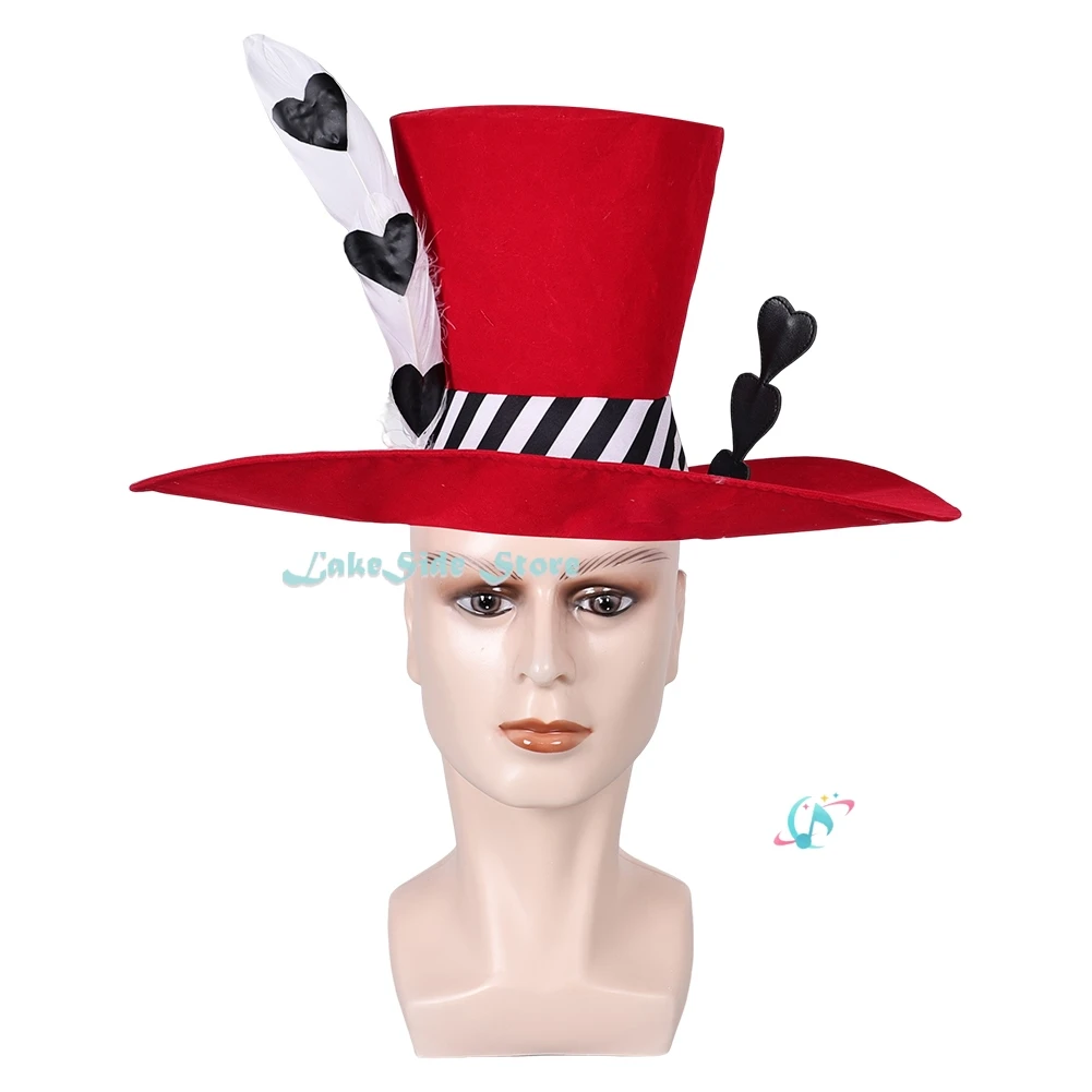 

Hazbin Val Cosplay Anime Hotel Vvalentinos Red Top Hat Demon CoSplay Vees Clothes Cosplay Props Unisex Halloween Cos Accessories