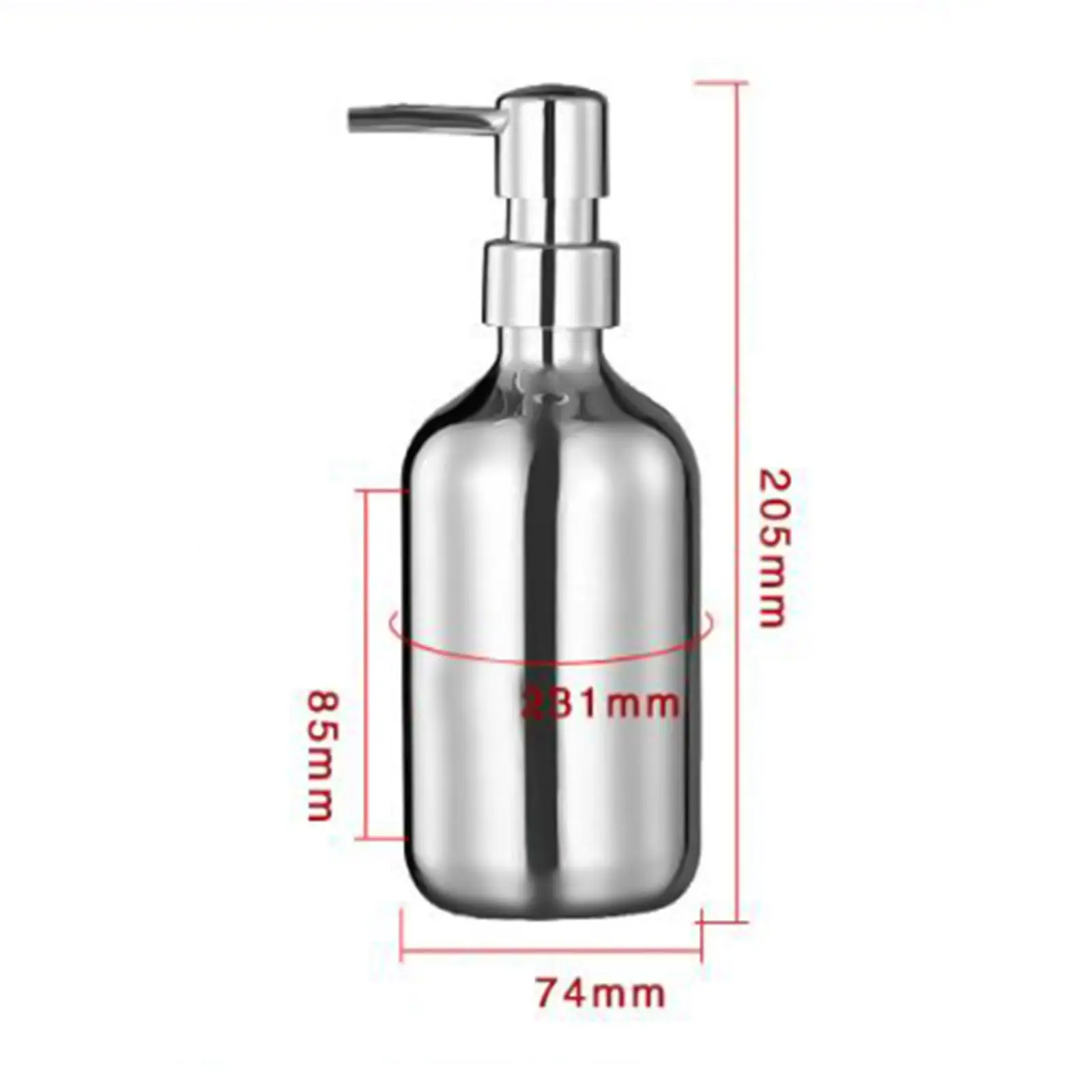 비누 디펜서 거울 로션 디펜서, 주방 사무실 로션용 독특한 펌프