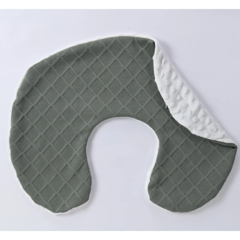 3Pcs Baby Crib Sheet Nursing Pillowcase & Nursing Pad Set Cotton Pillow Cover Breast Pad & Fitted Sheet for Mom Infant