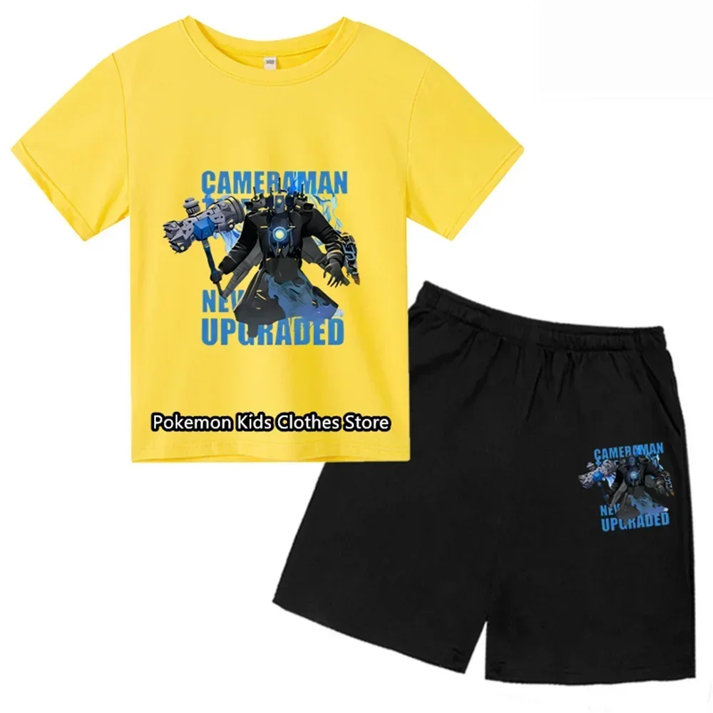 Kids Game Skibidi Toilet Tshirt Set Boys Game SpeakerMan Camcorder Man Tv Man Children Clothing Baby Girs Sweatshirt Teen Tops 6