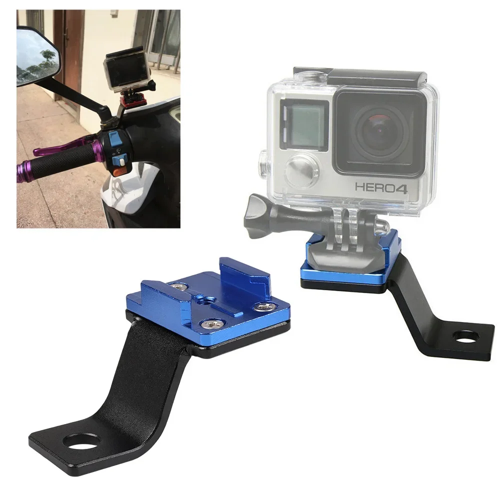

Motorcycle Rearview Mirror Mount Holder for Gopro 10 9 8 7 6 5 4 Sj4000 Sj7 DJI OSMO AKASO CAMPARK Action Camera Motos
