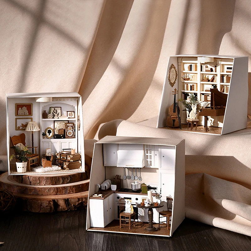 Casa Delle Bambole, Grazioso Trenino Giocattolo In Legno - Foto 7