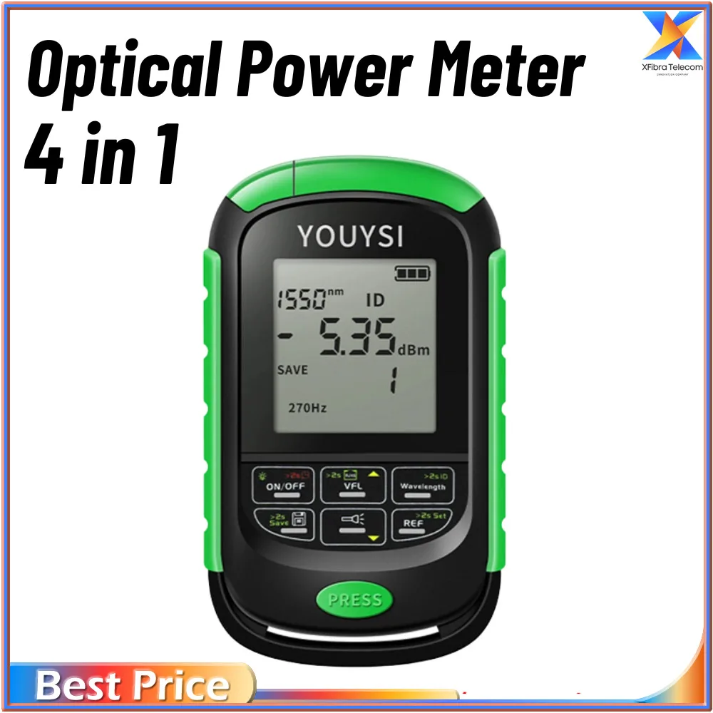 

Mini 4 in 1 Multifunction Optical Power Meter Visual Fault Locator Network Cable Test optical fiber tester 5km 15km 30KM VFL