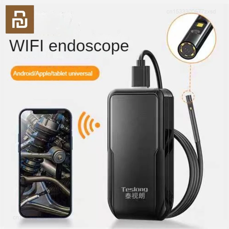 

Wi-Fi эндоскоп Youpin Teslong WF150, двойная камера, цифровой видеоскоп, трубка, мини-камера для осмотра автомобиля, бороскоп для телефона