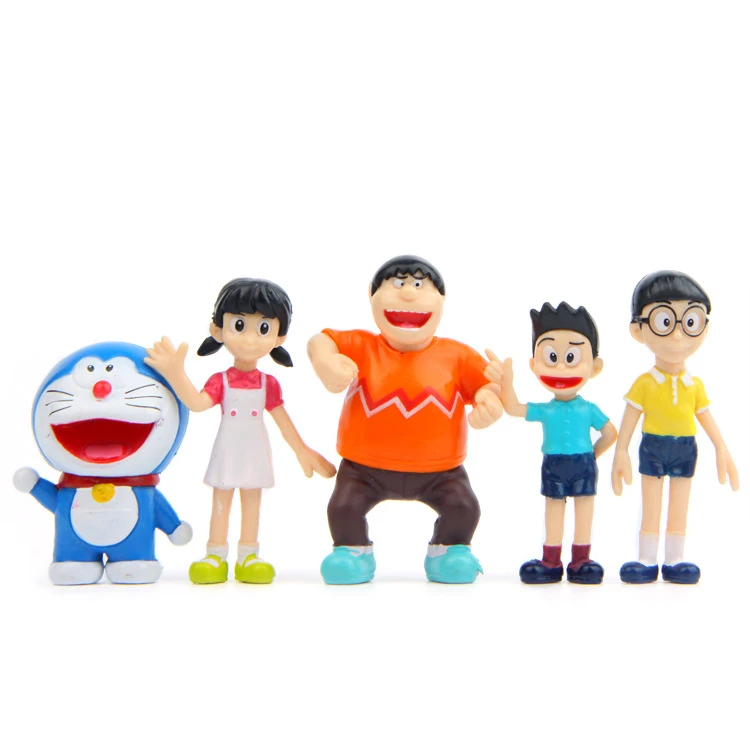 5pcs/lot Anime Doraemon Movies Tv Cartoon Figure Nobita Nobi Minamoto  Shizuka Action Toy Figures 3-6cm - Action Figures - AliExpress