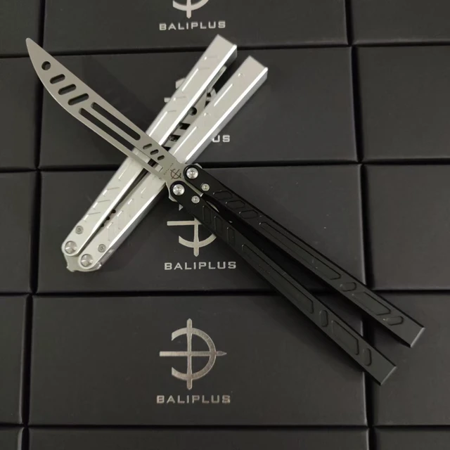 SHARK Sentinel Clone Balisong Butterflyknife Flipper Butterfly Trainer Safe  TC4 Titanium Handle Bushings System Outdoor EDC