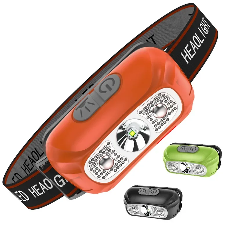 Strong light head-mounted flashlight long endurance outdoor multi-functional led miner's lamp induction headlight
