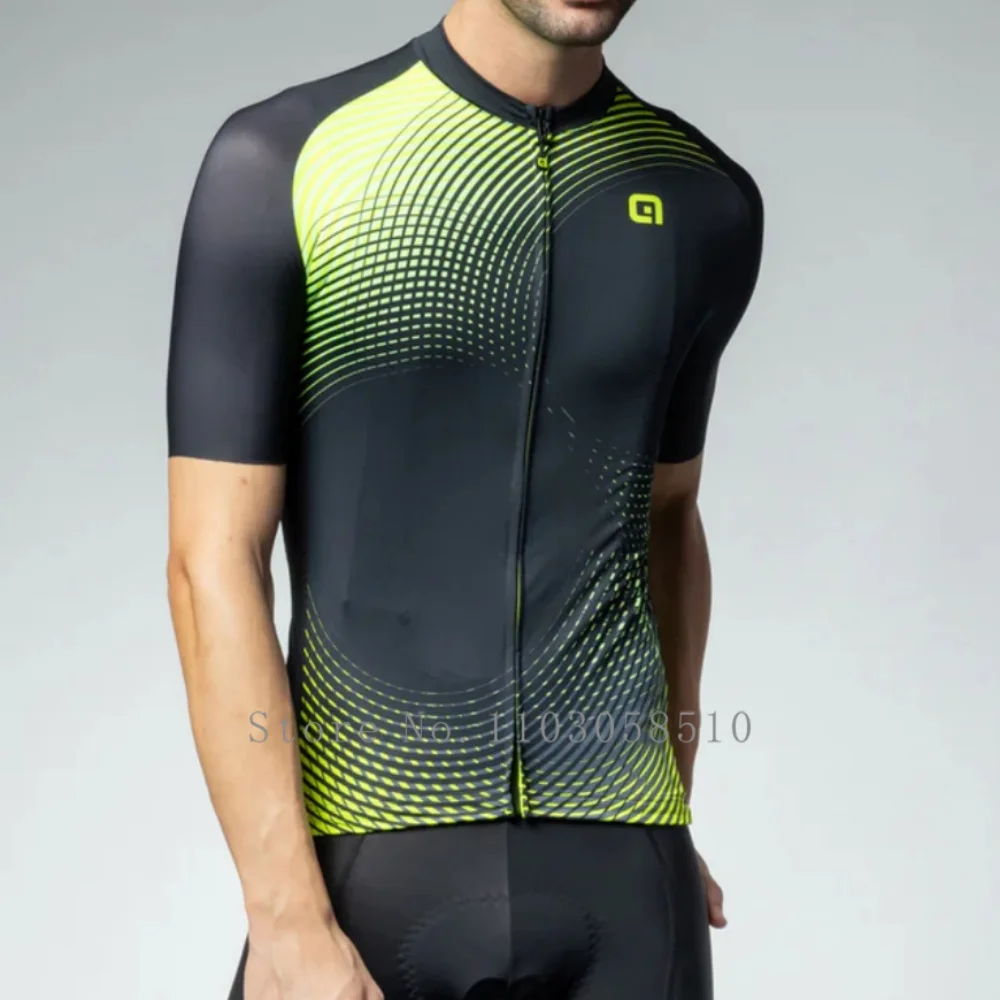 MEN Summer Cycling Jersey Breathable Elastic Sleeve Bicycle Jersey Man Outdoor Sport Road Bike Cycling Clothing Maillot Ciclismo 4