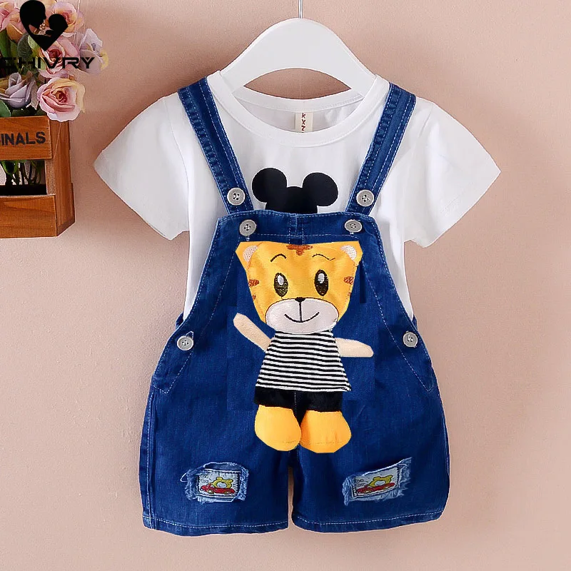 

Spring Autumn Baby Boys Girls Cartoon Animal Denim Pants Overalls Kids Children Overall Infant Toddler Fashion Jeans Clothing