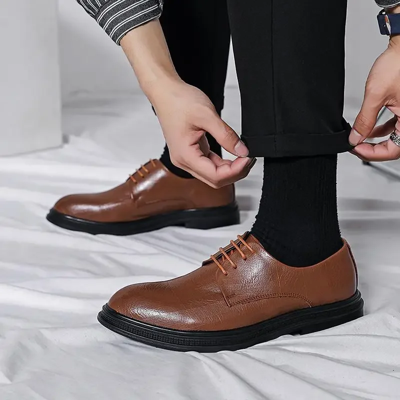 

Men's Shoes Business Formal Wear Wedding Shoes Casual Soft Suit Men's Casual Sneakers European Station Fashion Shoes