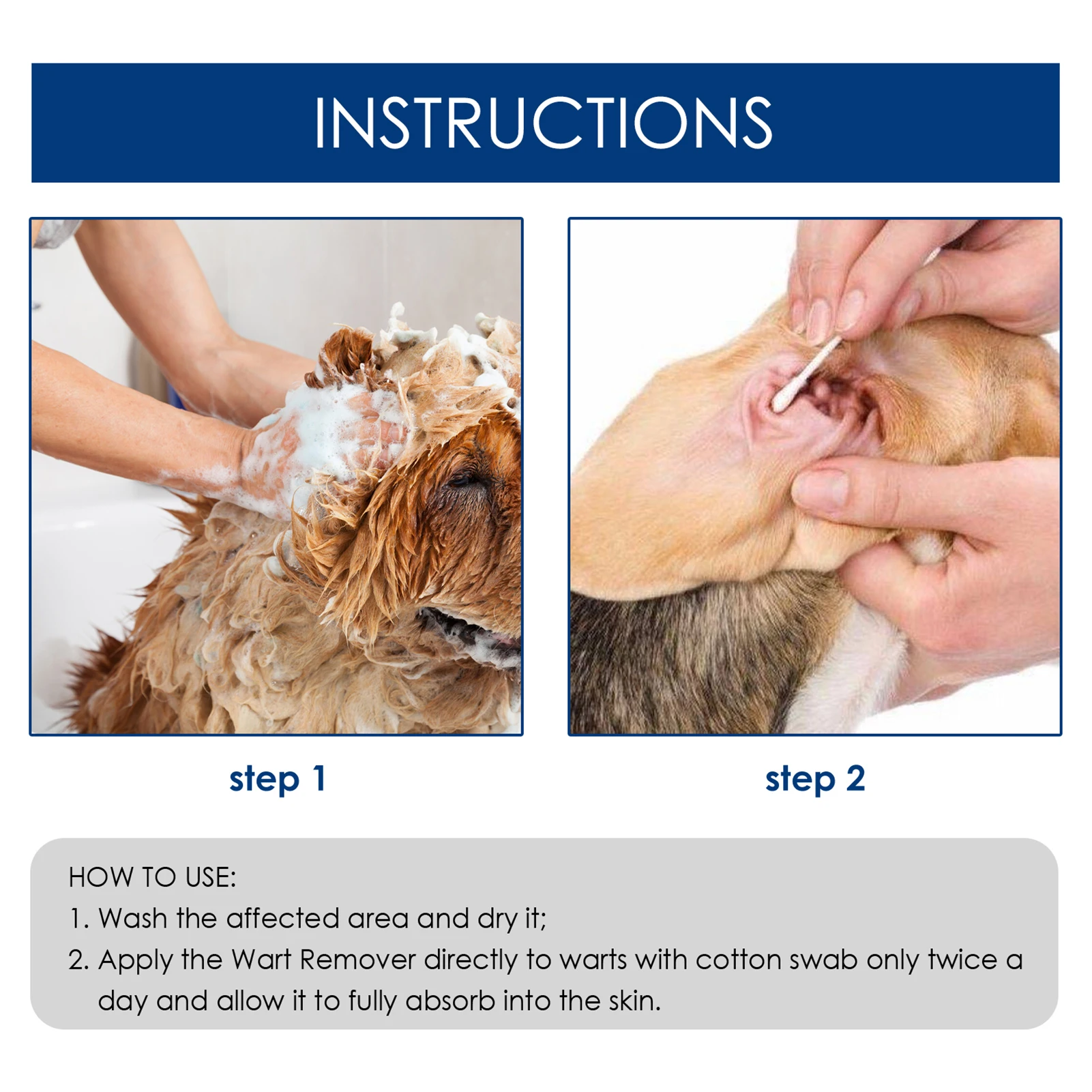 Dog Wart Remover 20ml 100 Natural No Acids Animal Safe Helps To Eliminate Skin Painless
