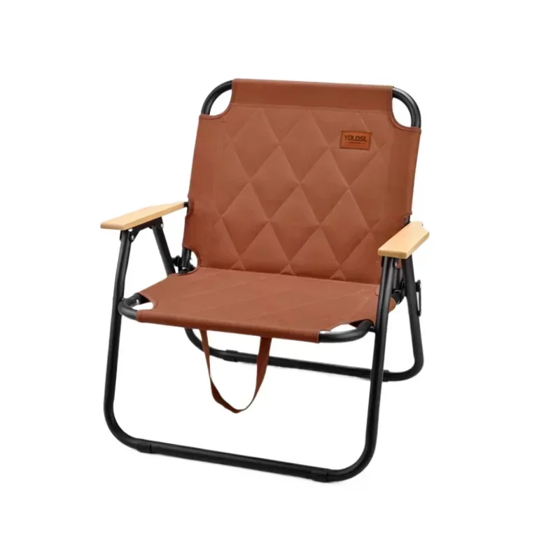 Comfortable and Breathable Cotton Backed Fishing Chair Outdoor Travel Camping Chair Folding and Storage Beach Lounge