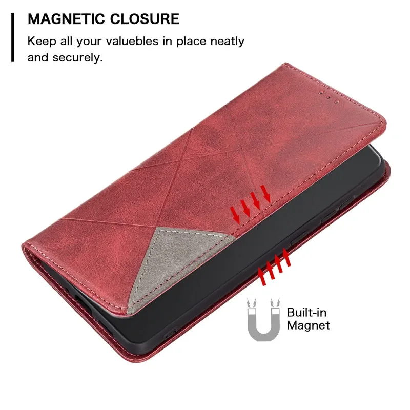 On For Samsung Galaxy A35 A15 A25 A05 A05s A54 A34 5G A14 A24 4G A04 Case Magnetic Wallet Leather Flip Phone Cover For A35 Cases 4