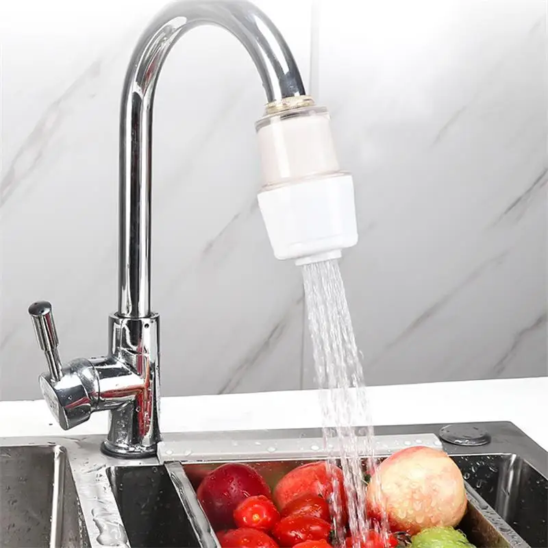 

Rotation Faucet filter anti-splash head Universal tap water filter home kitchen Shower extension extender booster