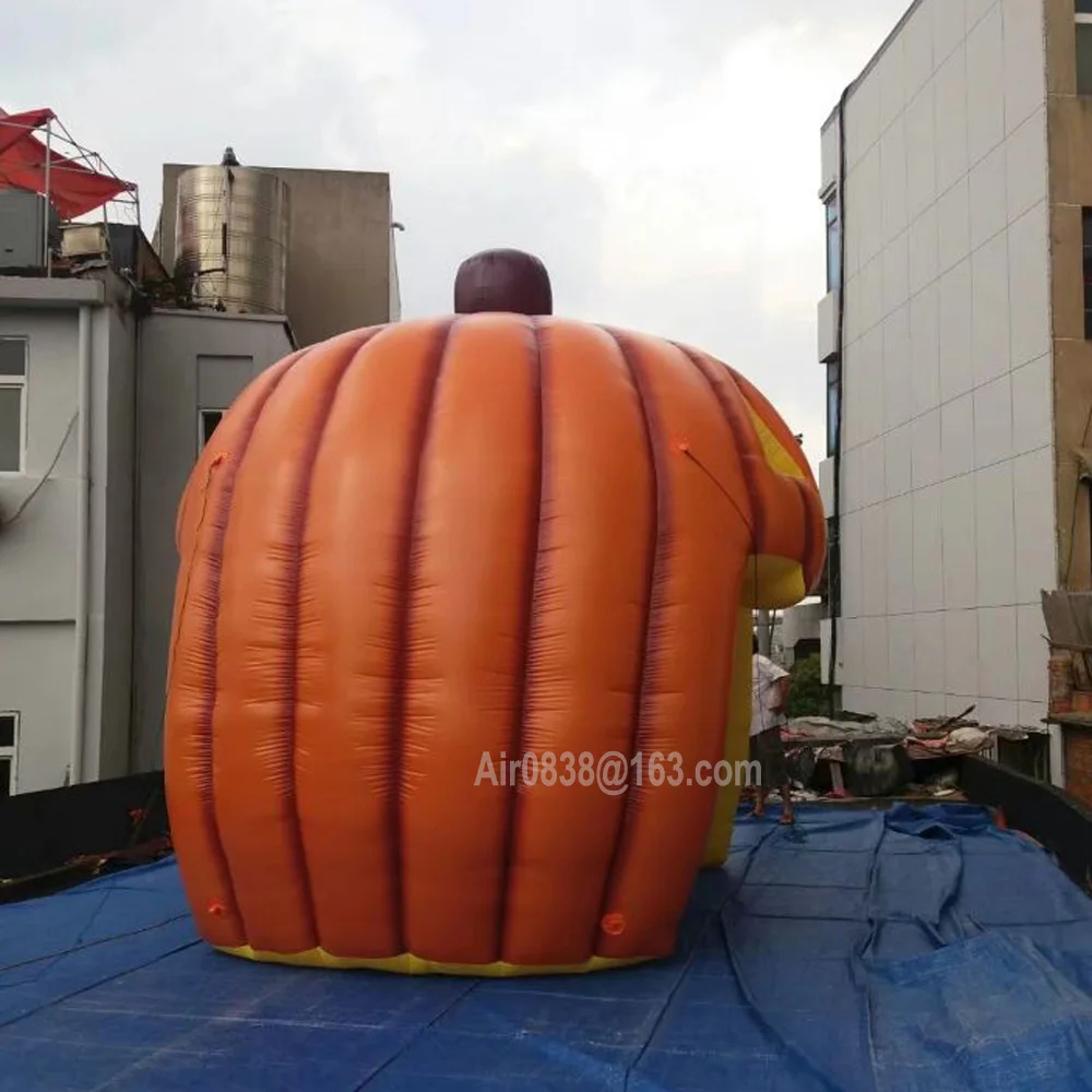 Devil Smile Inflatable Pumpkin Tent Artificial Pumpkins Arch Tunnel For Halloween Decoration Outdoor Event 3