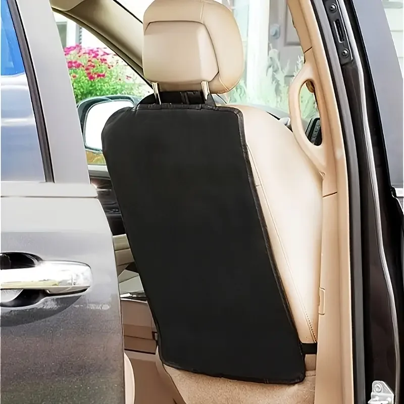Universal Car Seat Back Kick Protectors - Durable Polyester Automotive Covers, Shield Against Dirt and Mud