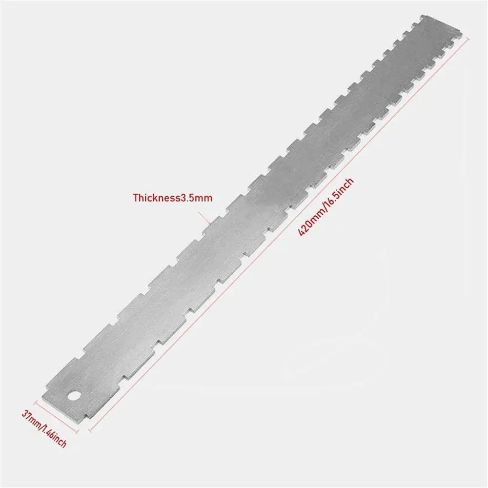Guitar Neck Tool Notched Straight Edge Luthiers with String Action Ruler Gauge for Gibson Fender Electric Guitar