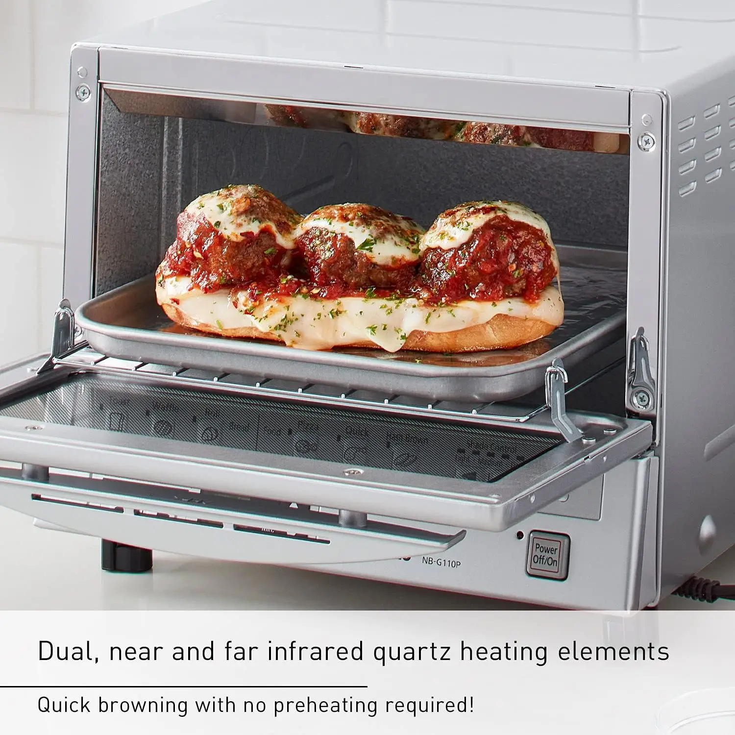 Toaster Oven FlashXpress with Double Infrared Heating and Removable 9 Inner Baking Tray 3