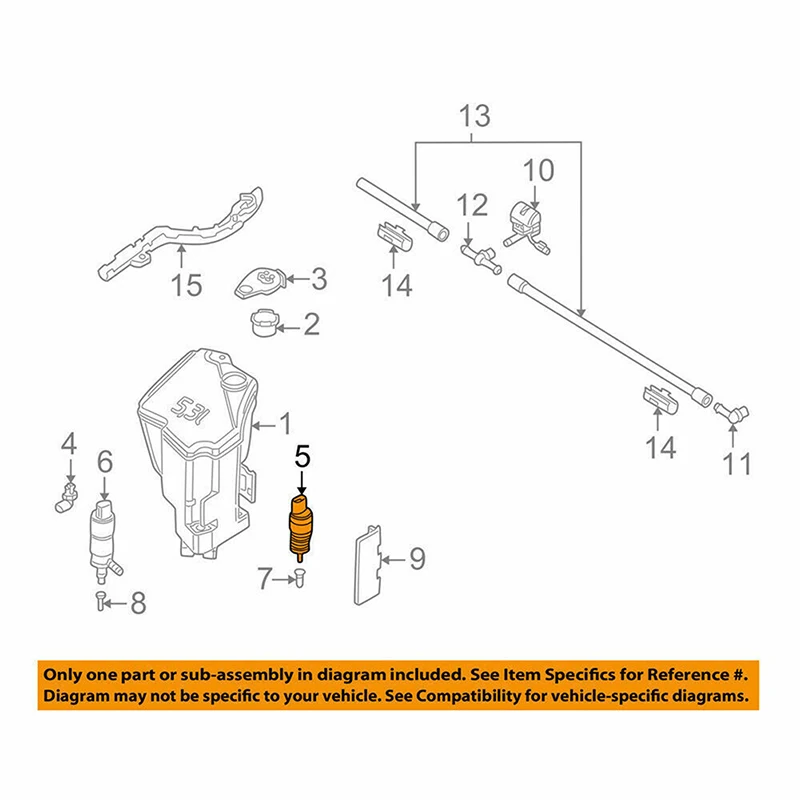 Windshield Washer Pump 67128362154 for BMW 1 3 5 6 7 Series