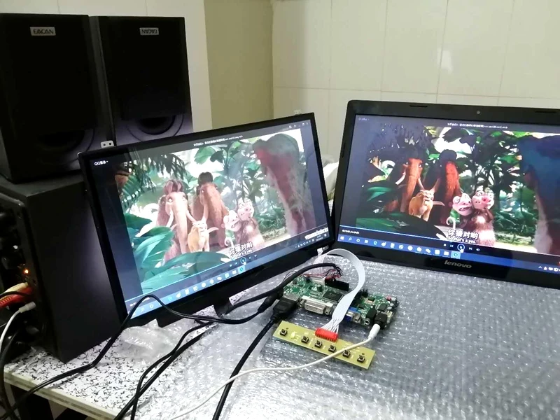 Yqwsyxl 키트, M190MWW3 R0 HDMI + DVI + VGA LCD LED 스크린 컨트롤러 드라이버 보드