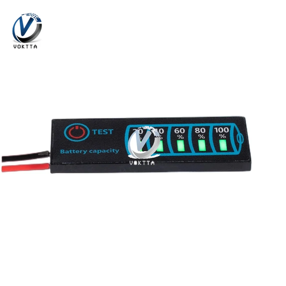 1S-8S 18650 Li-ion Lipo Lithium 5-30V Lead Acid Battery Level Indicator Tester LED Power Display Panel Capacity Voltage Meter