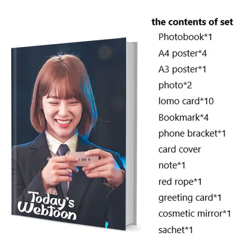 

Today's Webtoon Se-Jeong Kim Daniel Choi Yoon Soo Nam Photobook Set With Poster Lomo Card Bookmark Photo Album